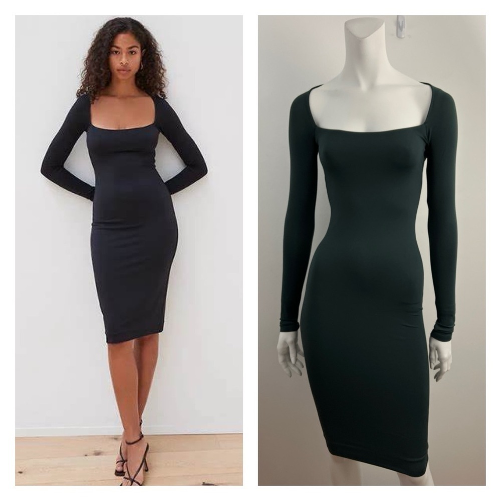 ARITZIA TEN BY BABATON Horizon Dress in Scarab green. * Size XS *